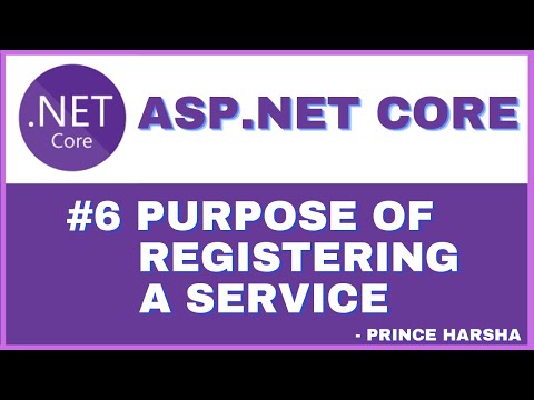 6 ASP NET Core MVC tutorial Purpose of Registering Services