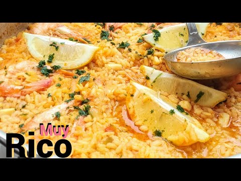 ARROZ con CALAMARES y GAMBAS 🍲😍 20 MINUTOS, FÁCIL 😋 MELOSO O CALDOSO y con todo el SABOR DEL MAR.