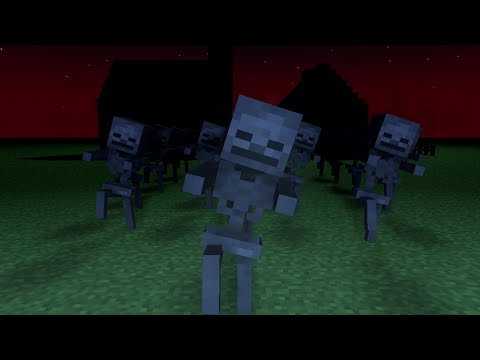 Minecraft - Spooky Scary Skeletons (Remix) - Minecraft Animation Music Video