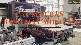 CẮT BÀN GỖ BÁN NGUYỆT BẰNG MÁY MỘNG ÂM CNC WOODMASTER WM-1500-4CNC