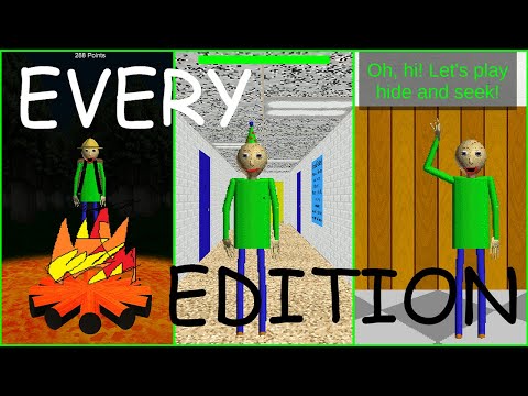 Every Baldi's Basics Edition (All Games, Updated 2022) - YouTube