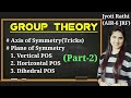 Axis of Symmetry|Plane of Symmetry|Dihedral plane of symmetry|Group Theory chemistry CSIR-NET