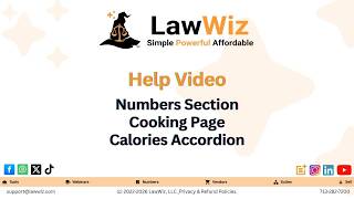 Calorie Data and Food Facts Made Simple for Lawyers with LawWiz