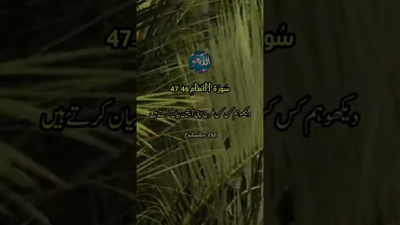 surah anam ayat 46 47