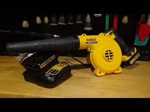 DeWalt lapų pūstuvas XR DCV100-XJ be akumuliatoriaus ir kroviklio video