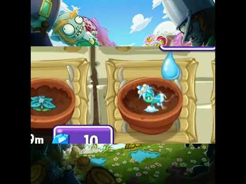 ice plant animation in zen garden!! || part 2 #pvz2 #zengarden #shorts