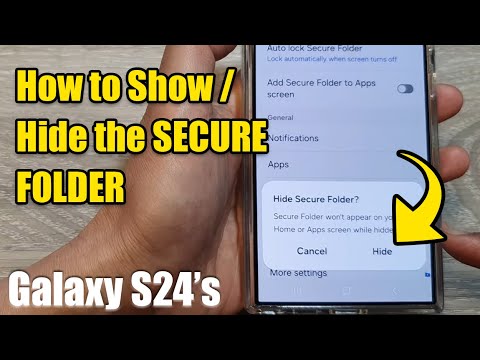 Galaxy S24/S24+/Ultra: How to Show/Hide the SECURE FOLDER