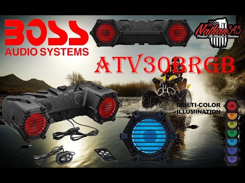 BOSS Audio ATV30BRGB ATV UTV Weatherproof Bluetooth Sound S