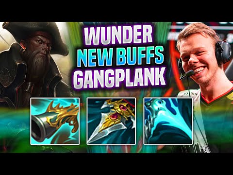 WUNDER TRIES GANGPLANK WITH NEW BUFFS! - FNC Wunder Plays Gangplank Top vs Gwen! | Season 2022