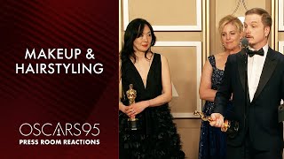 Makeup and Hairstyling | Adrien Morot, Judy Chin and Annemarie Bradley | Oscars95 Press Room Speech