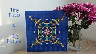 LEGO DOTS Mosaic Art! 🎨 Creating a Stunning Pixel Painting Step by Step