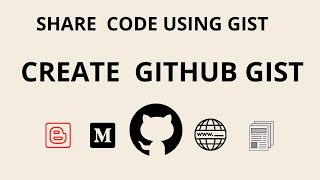 Create Github Gist | Add github gist on medium, blogs, websites | How 