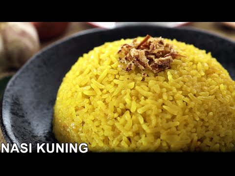 Fragrant Indonesian Yellow Rice Recipe | Resepi Nasi Kuning Sedap
