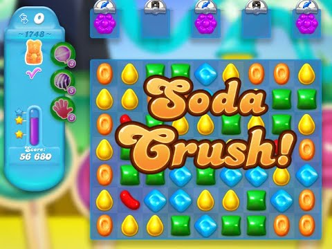 Candy Crush Soda Saga Level 1748 (No boosters)