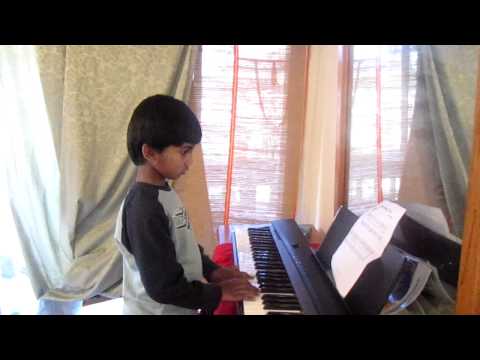 Arjun Signing Happy Birthday to Yamini 2012