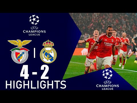 Benfica vs Real Madrid 4-2 Highlights | UEFA Champions League 2025-26