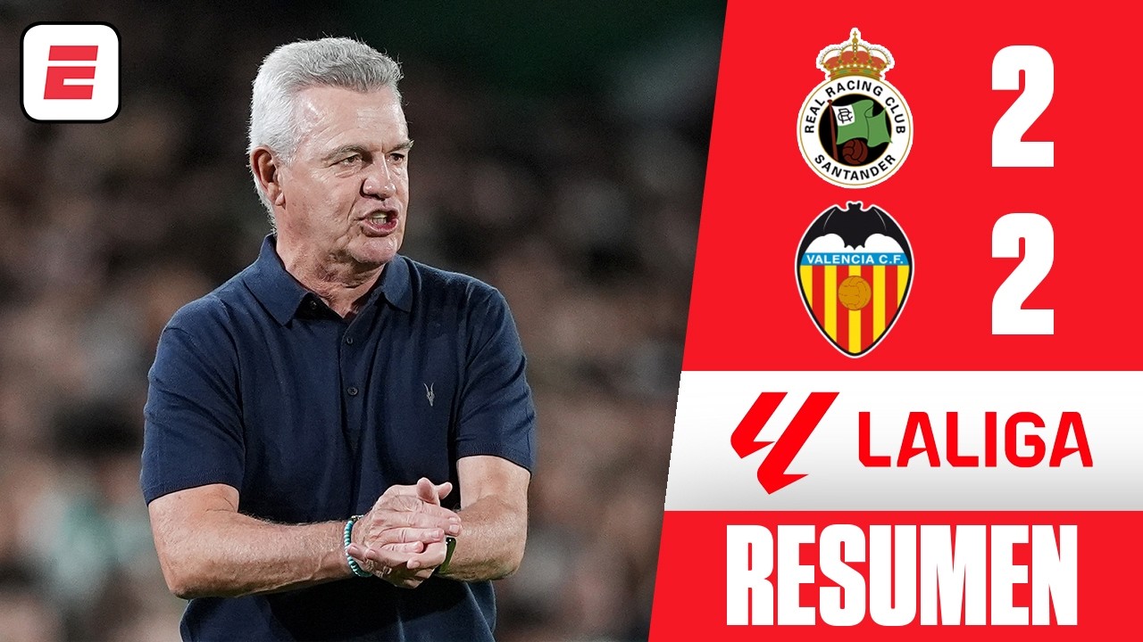 EL VASCO AGUIRRE DEBUTÓ con el VALENCIA y EMPATÓ 2-2 ante RACING DE SANTANDER | Resumen | La Liga