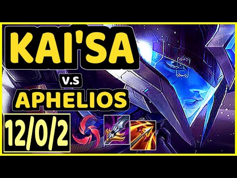 LEO (KAI'SA) vs APHELIOS - 12/0/2 KDA BOTTOM ADC GAMEPLAY - KR Ranked MASTER