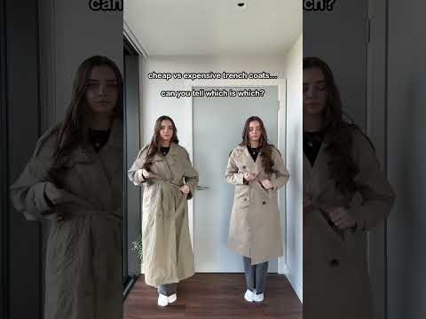 Cheap vs expensive trench coats ✨
