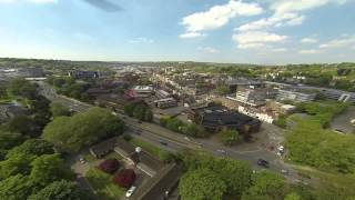 preview picture of video 'DJI F550 Drone over The Rye, High Wycombe on a summers day.'