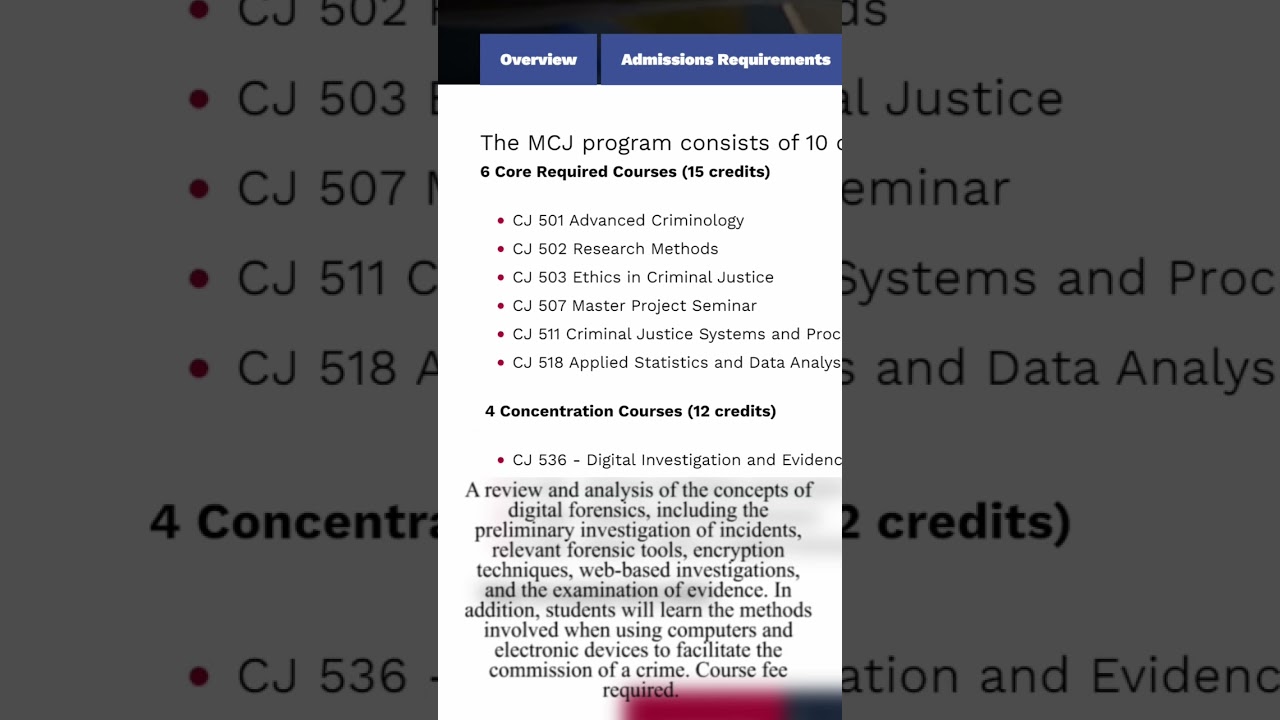 What criminal justice courses did Bryan Kohberger take?