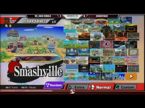 VS Weekly 1/5/17 - Winners R4 - NickRiddle (ZSS) vs. ChocoTaco (Lucas) - Smash 4