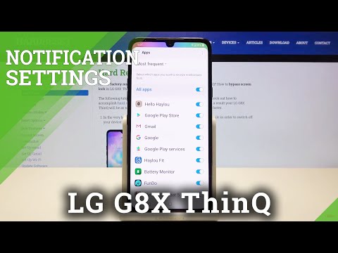 LG G8X ThinQ Notification Settings - Customize Notifications