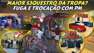 O MAIOR S3QUESTRO?! | FUGA E TROCAÇÃO COM TODA PM | F TURQUIA? - BKINHO RP CLIP'S