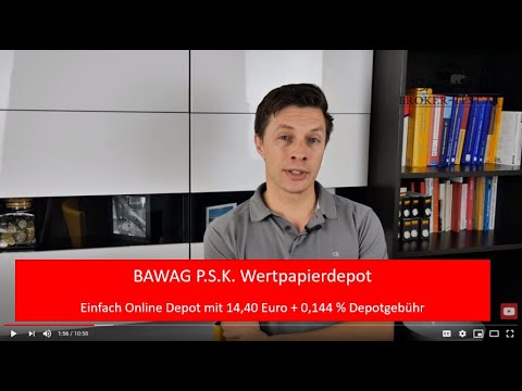 BAWAG Wertpapierdepot: Das Einfach Online Depot um 14,40 € + 0,144 % Depotgebühr