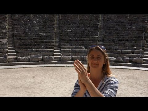 Alone Onstage at the Ancient Greek Theater of Epidavros