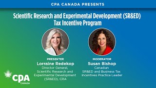 CRA update on SR&ED Program