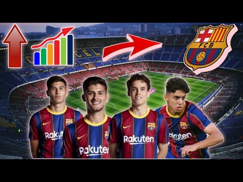 ILIAS AKHOMACH, JANDRO ORELLANA, SANTIAGO RAMOS MINGO, NILS MORTIMER 4 JOUEURS DU BARCA B.