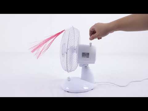 Vídeo de Cape Ventilador Sobremesa Pequeño Blanco Fabrilamp