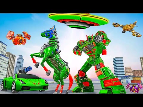 Horse Robot Car Transformation: Horse Robot Car Robot War Game | Android iOS Gameplay