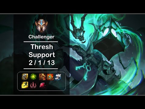 [4K] LOL Challenger Thresh Support (2/1/13) Ep.224