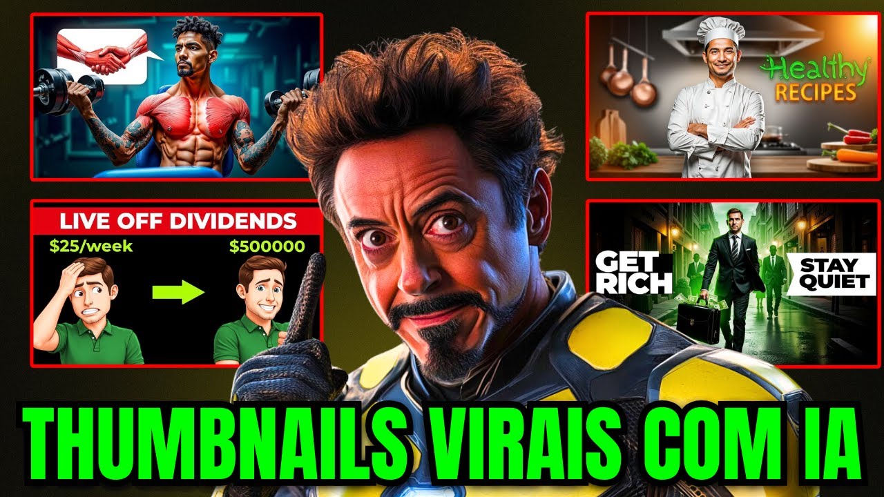 Como Criar THUMBNAILS VIRAIS em Segundos com IA GRÁTIS (Automático e Rápido)