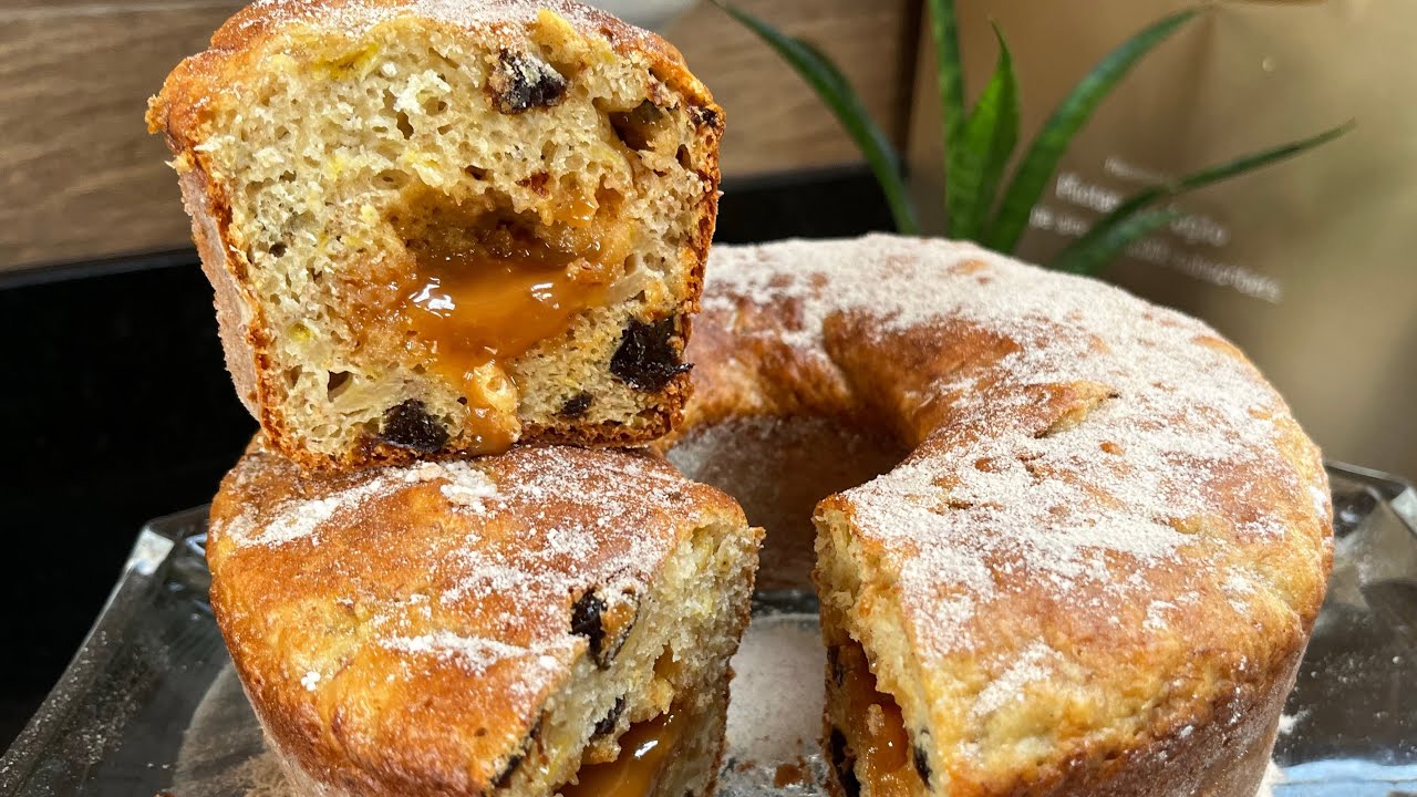 O MELHOR BOLO DE BANANA QUE EU JÁ COMI, DIGNO DE CONFEITARIA