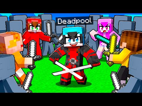 Cazadores vs DEADPOOL en Minecraft Speedrun