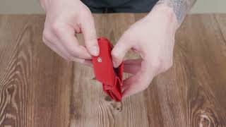 Маленький зручний гаманець з монетницею із натуральної шкіри ST Leather 22741 червоний