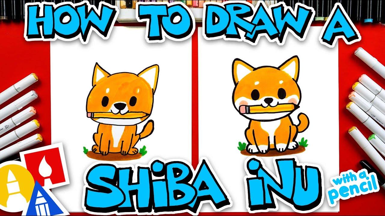 How To Draw A Shiba Inu With A Pencil