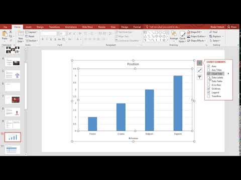 Microsoft PowerPoint - Adding Data Labels to a Chart