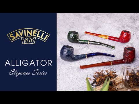 Savinelli’s Alligator Elegance Pipes - Showcasing Unique Colors and Textures