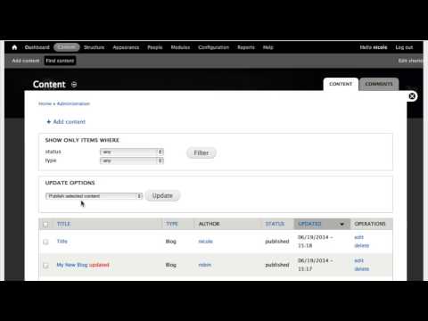 Drupal 7 Tutorial: How To Edit A Page