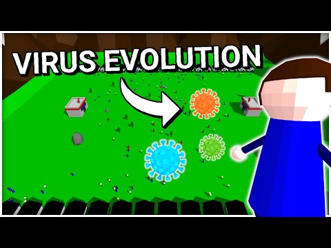 Simulating the Evolution of a Zombie Pandemic (Virus simulation)