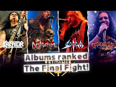 ⏩ Kreator, Sodom, Destruction, Tankard ⏪ Ranked. The Final Fight!