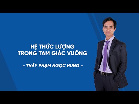 Hệ thức lượng trong tam giác vuông - Toán 9 - Bài giảng miễn phí