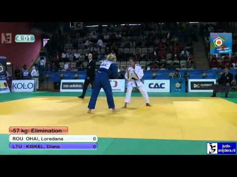 Judo 2012 European Championship U23 Prague: Ohai (ROU) - Kiskel (LTU) [-57kg]