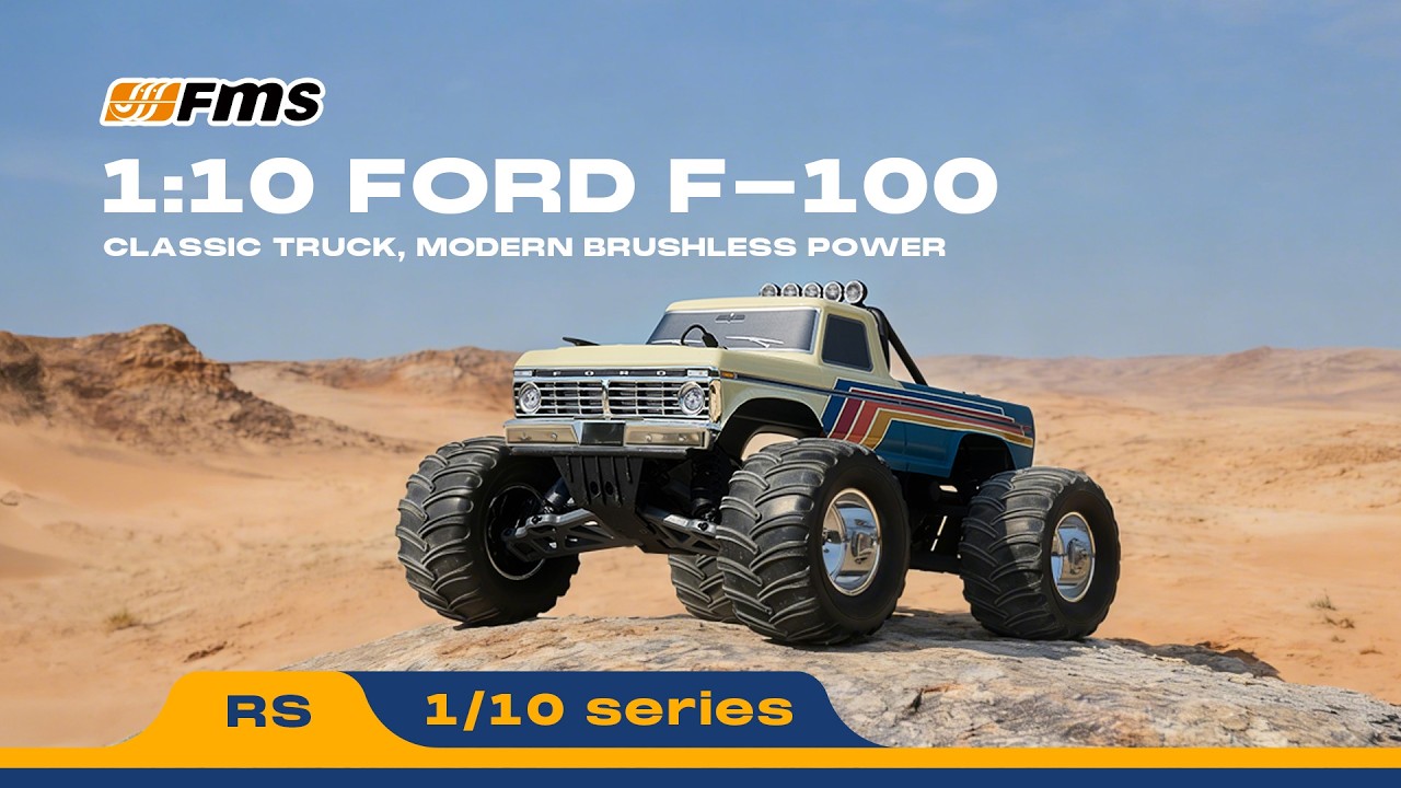 1/10 Ford F-100 Brushless Monster Truck | 2WD RC | FMS Hobby