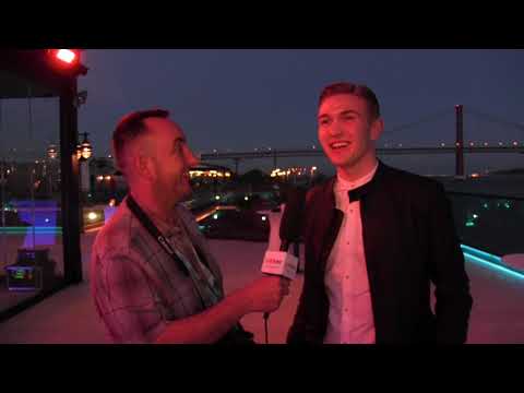 ESCKAZ in Lisbon: Interview (Short) with Ari Ólafsson (Iceland) at Philipp Kirkorov's Birthday