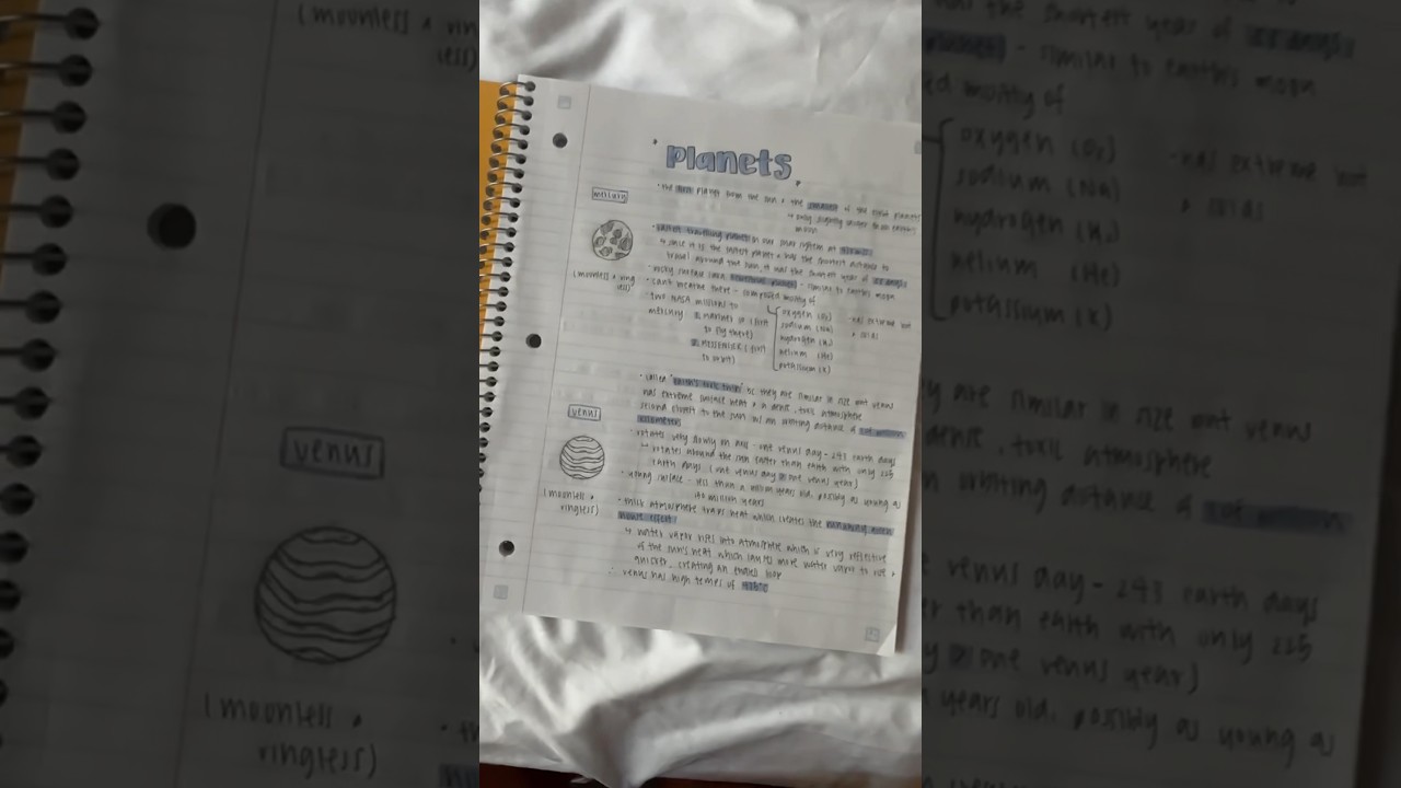 attempt to take *aesthetic* notes with me #notes #aesthetic #asmr #study #school